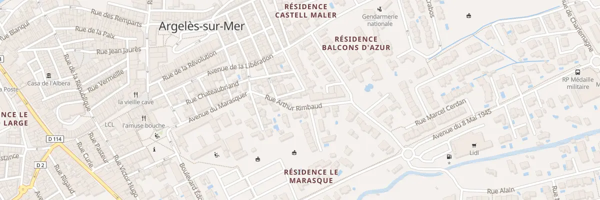 Plan du 11 Rue Arthur Rimbaud à Argelès-sur-Mer