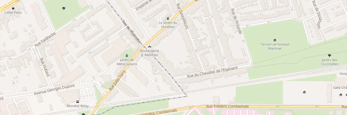 Plan du 89 Rue de l’Epinette à Lille