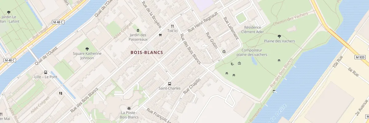 Plan du 6 Rue Gal Anne de la Bourdonnaye à Lille