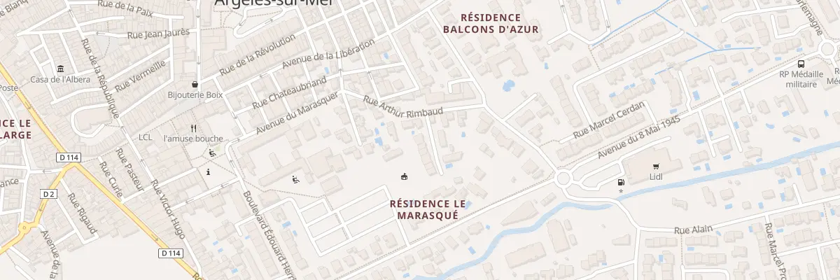 Plan du 9002 Rue Arthur Rimbaud à Argelès-sur-Mer