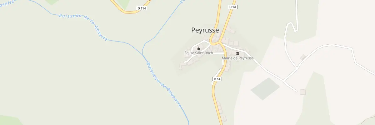 Plan du 5020 Le Bourg à Peyrusse