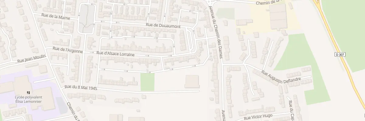 Plan du 189 Rue de l’Alsace Lorraine à Brebières