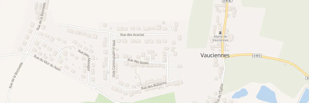 Plan du 43 Rue des Roses à Vauciennes