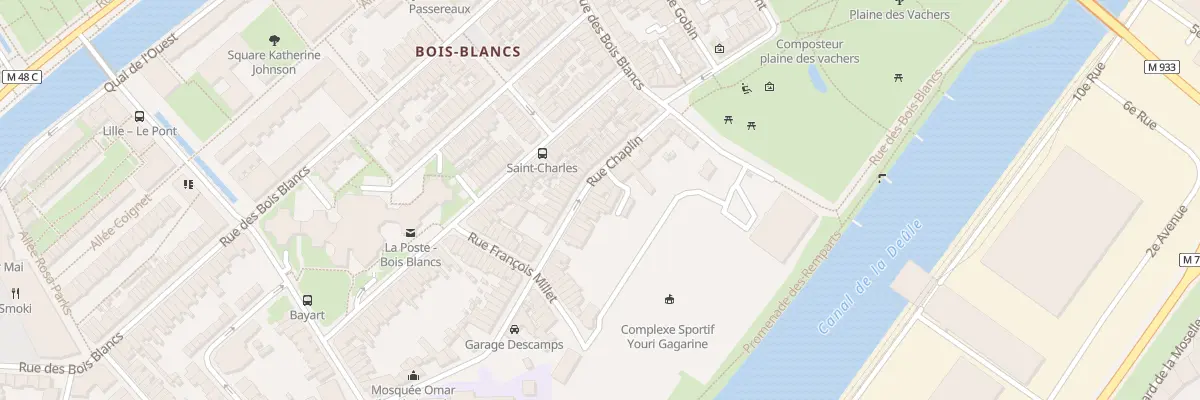 Plan du 11 Rue Chaplin à Lille
