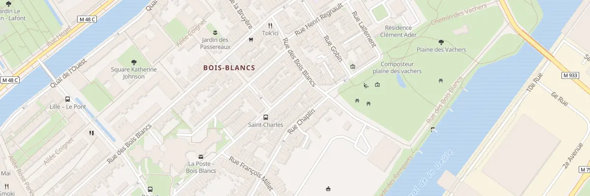 Plan du 9 Rue Gal Anne de la Bourdonnaye à Lille