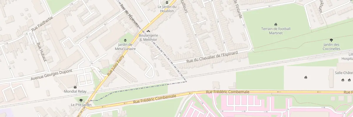 Plan du 40 Rue Cheva de l’Espinard à Lille