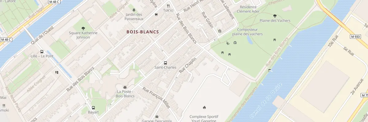Plan du 12 Rue Chaplin à Lille