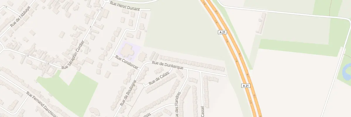Plan du 7 Rue de Dunkerque à Courcelles-lès-Lens