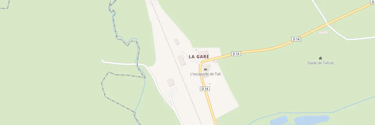 Plan du 3 La Gare à Talizat