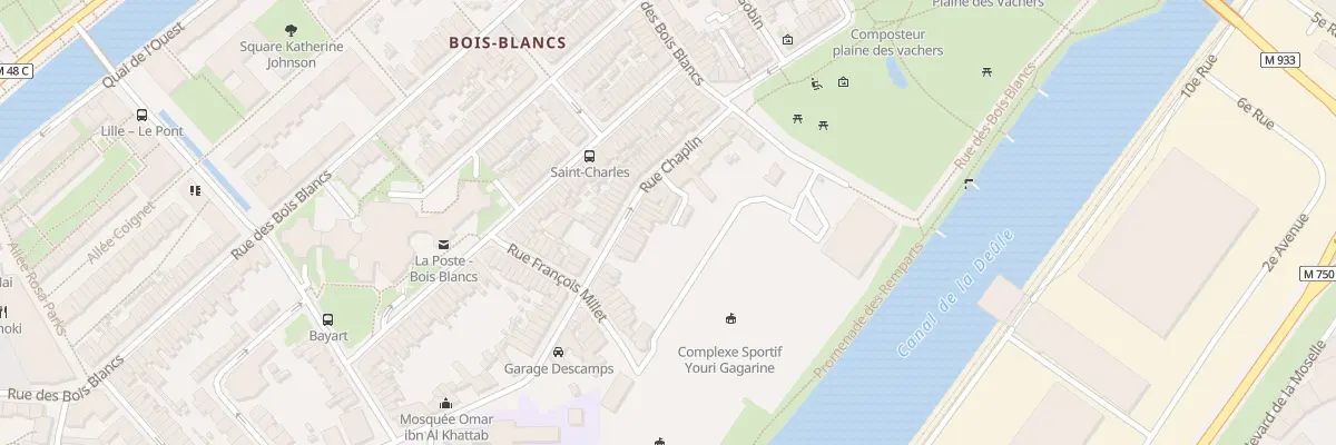 Plan du 13 Rue Chaplin à Lille