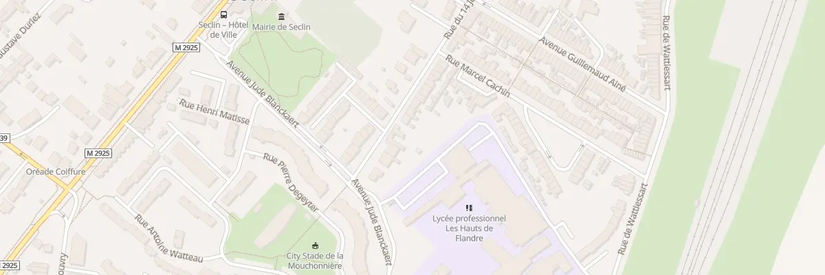 Plan du 189 Rue du Quatorze Juillet à Seclin