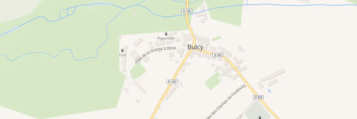 Plan du 2 Rte du Camp Américain à Bulcy
