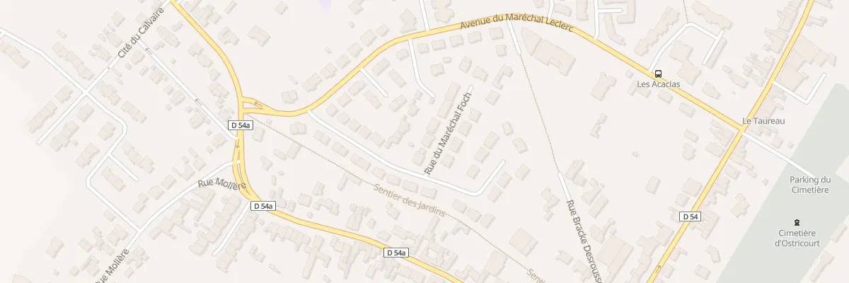 Plan du 358 Rue du Marechal Foch à Ostricourt