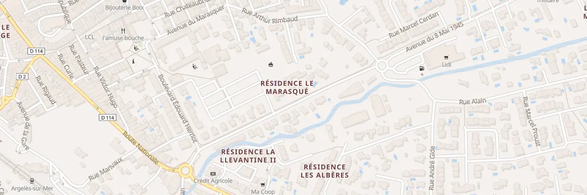 Plan du 21 Av du 8 Mai 1945 à Argelès-sur-Mer