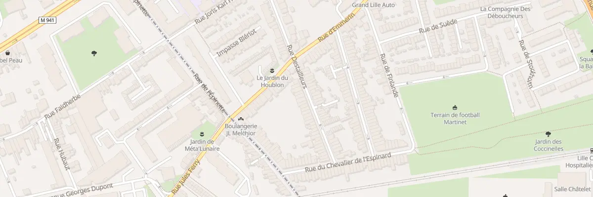 Plan du 78 Rue Destailleurs à Lille