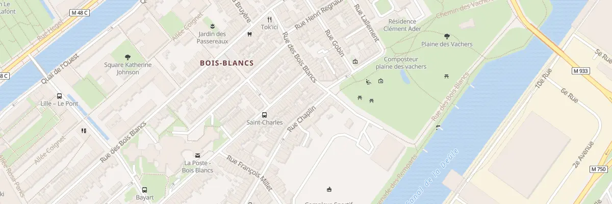 Plan du 2B Rue Chaplin à Lille