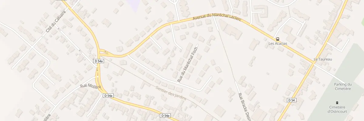 Plan du 378 Rue du Marechal Foch à Ostricourt
