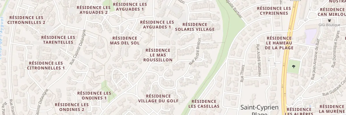 Plan du 11 Rue Claude Farrère à Saint-Cyprien