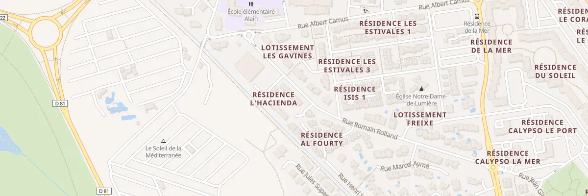 Plan du 9001 Res l’Hacienda à Saint-Cyprien