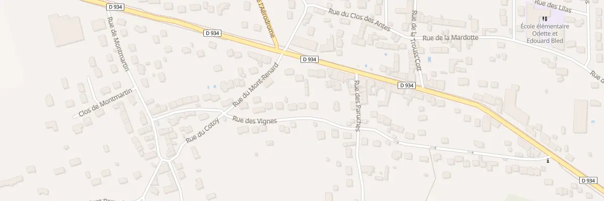 Plan du 396 Rue des Vignes à Mouroux