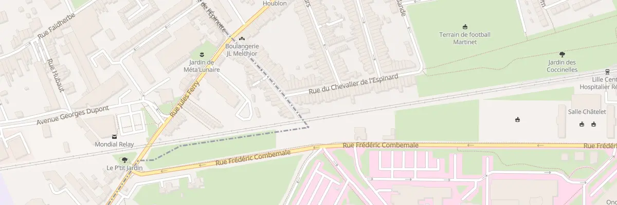 Plan du 61 Rue Cheva de l’Espinard à Lille