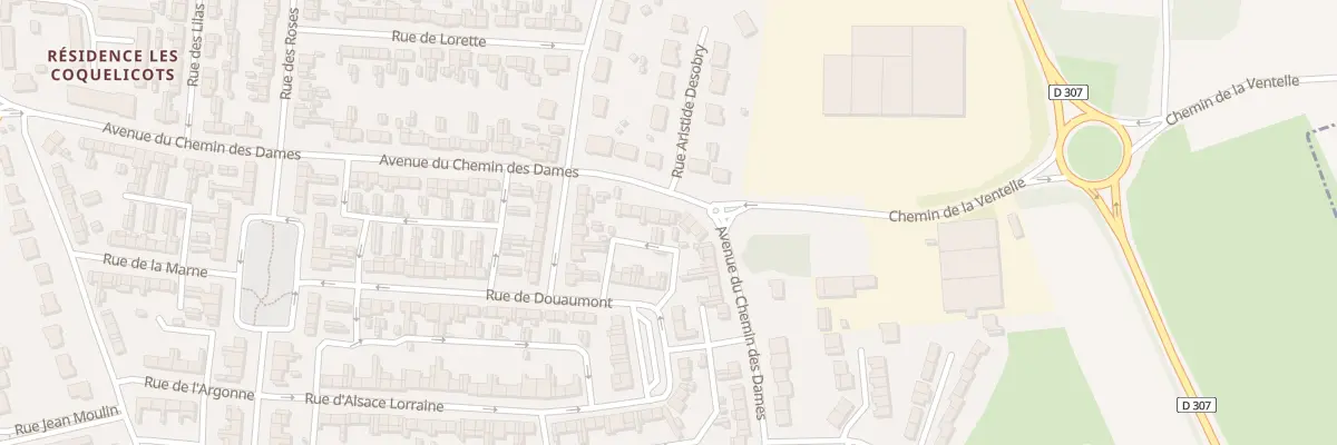 Plan du 444 Av du Chemin des Dames à Brebières