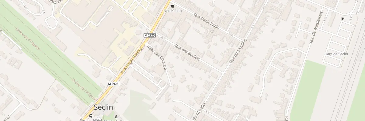 Plan du 12 Rue des Boulets à Seclin