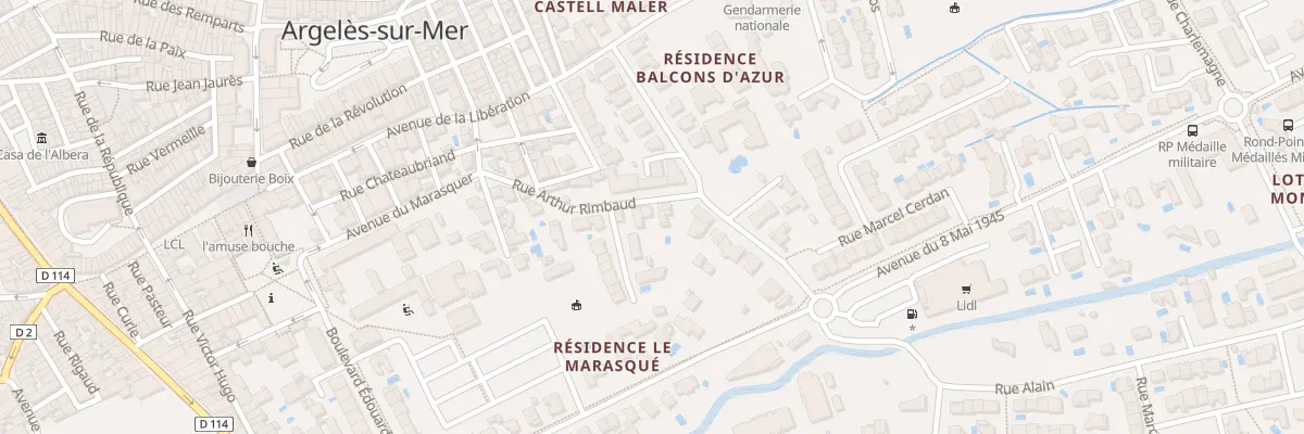 Plan du 22 Rue Arthur Rimbaud à Argelès-sur-Mer