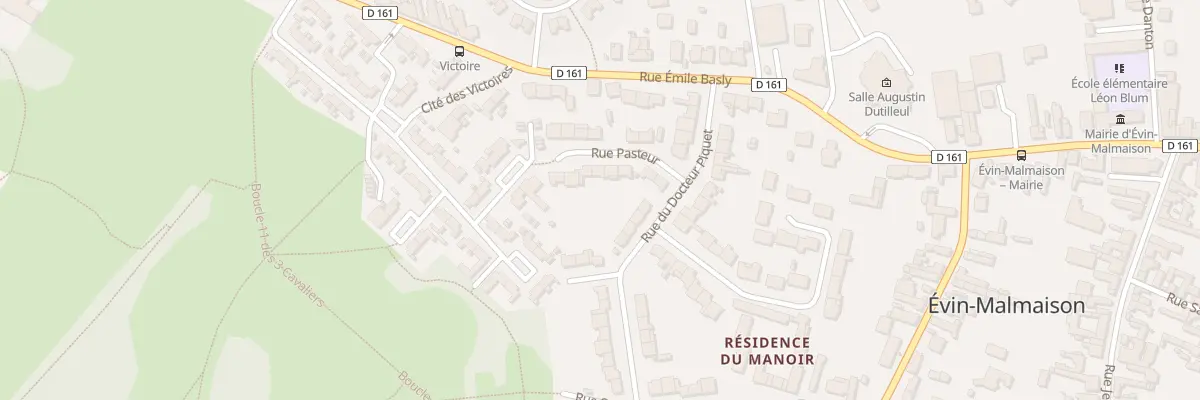 Plan du 9 Rue Pasteur à Évin-Malmaison