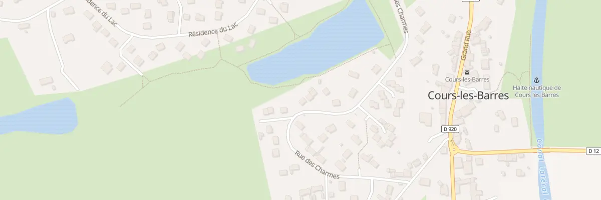 Plan du 91 Residence du Lac à Cours-les-Barres