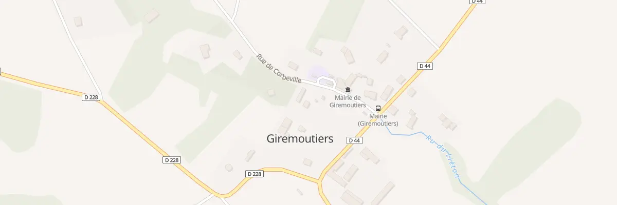 Plan du 1 Rue de Corbeville à Giremoutiers