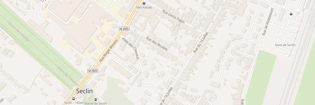 Plan du 16 Rue des Boulets à Seclin