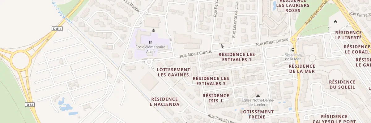 Plan du 8 Rue Albert Camus à Saint-Cyprien
