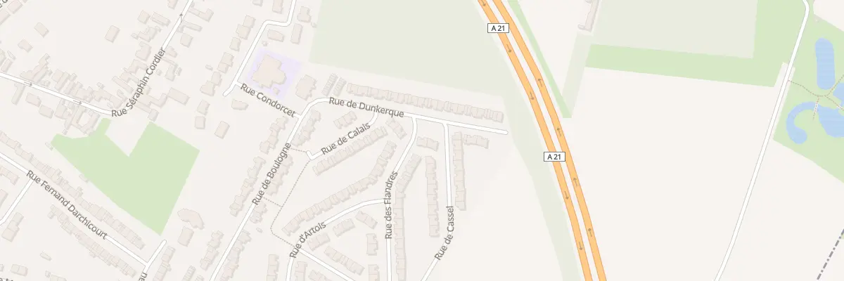 Plan du 6 Rue de Dunkerque à Courcelles-lès-Lens