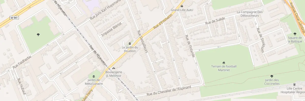 Plan du 73 Rue Destailleurs à Lille