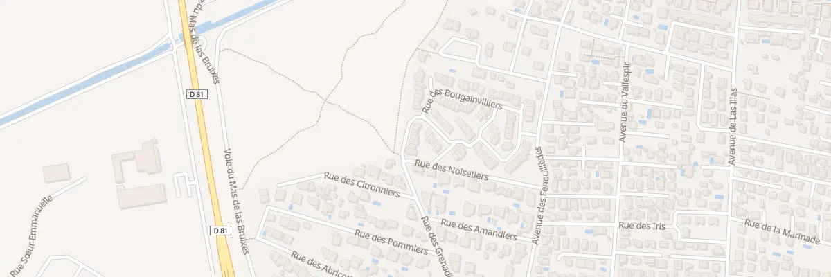 Plan du 8 Rue des Lauriers Roses à Sainte-Marie-la-Mer