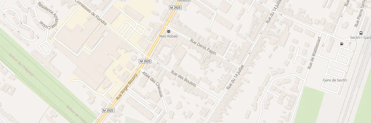Plan du 7 Rue des Boulets à Seclin