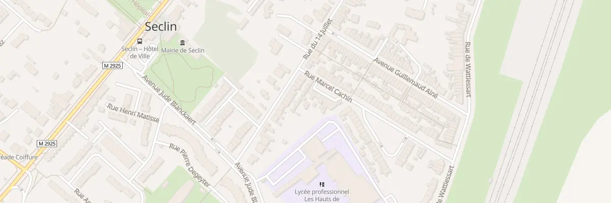 Plan du 2B Rue Marcel Cachin à Seclin
