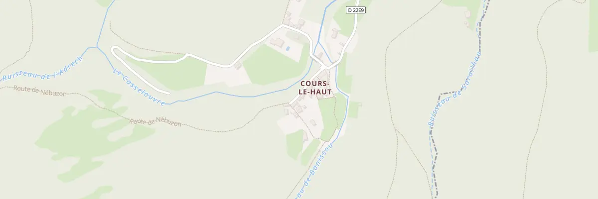 Plan du 5056 Cours Le Haut à Rosis