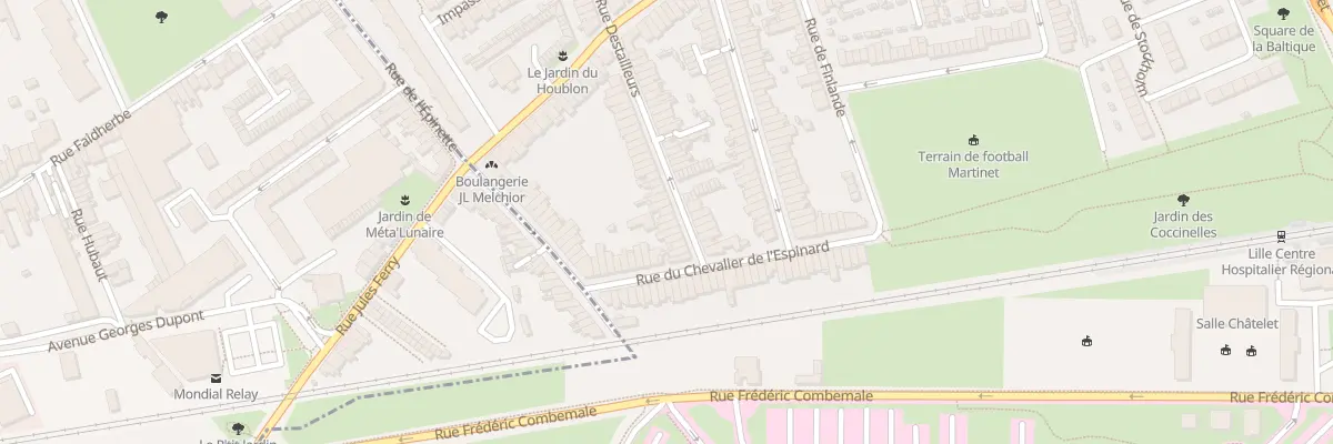 Plan du 104 Rue Destailleurs à Lille