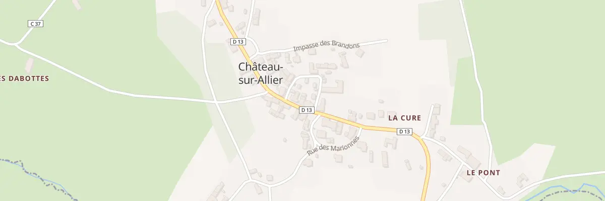Plan du 12 Rte du Bourbonnais à Château-sur-Allier