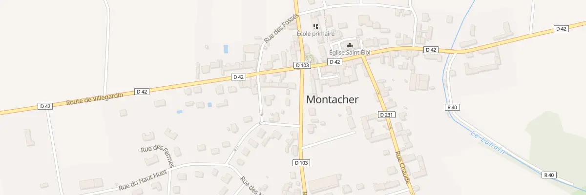 Plan du 5350 Le Village à Montacher-Villegardin