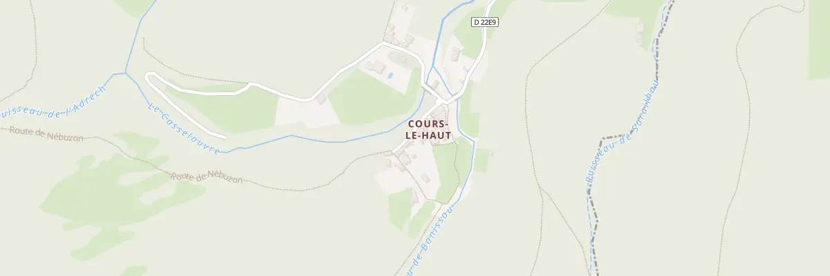 Plan du 5057 Cours Le Haut à Rosis