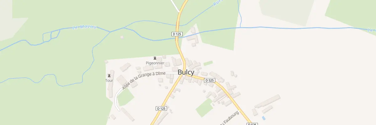 Plan du 4 Rte du Lavoir à Bulcy