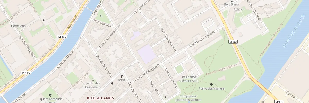Plan du 13 Av Dorchies à Lille