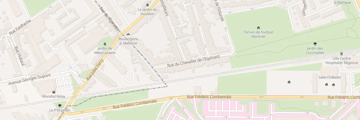 Plan du 22 Rue Cheva de l’Espinard à Lille