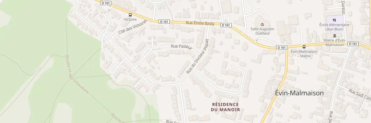 Plan du 12 Rue du Docteur Piquet à Évin-Malmaison