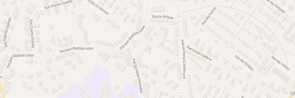 Plan du 498 Rue Jean Baptiste Lebas à Ostricourt