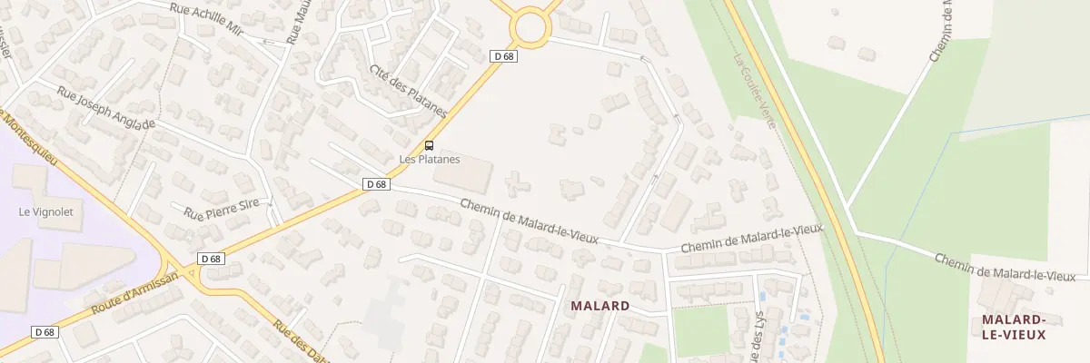 Plan du 9 Bd de Malard à Narbonne