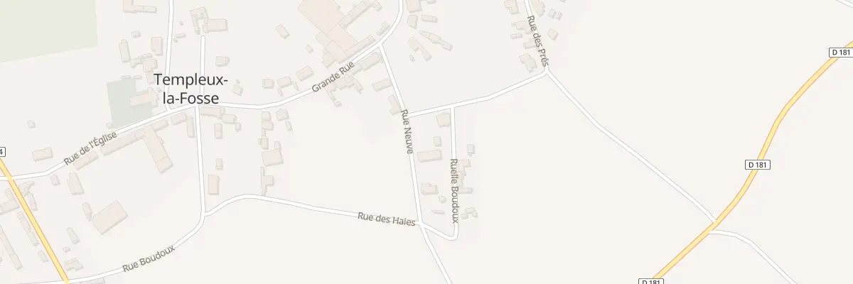 Plan du 3 Rue Neuve à Templeux-la-Fosse